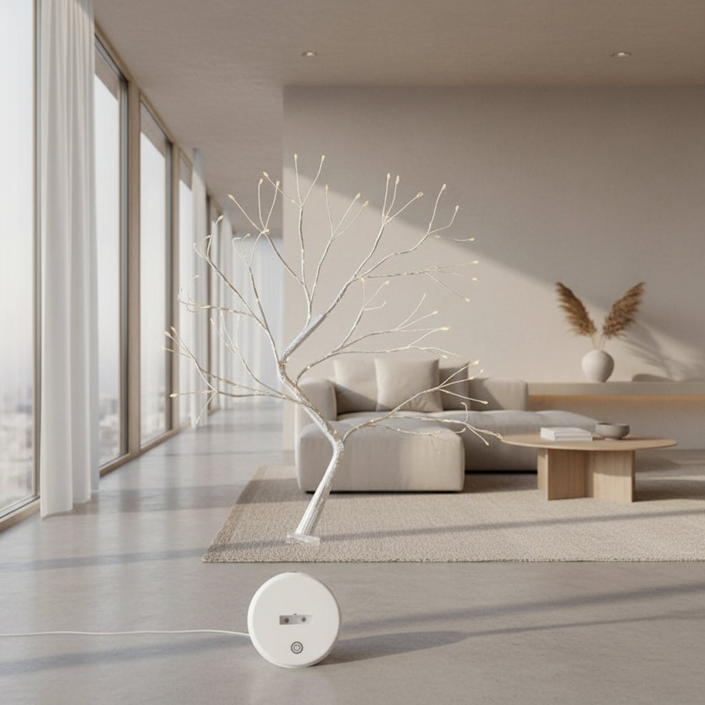 LED Night Light Mini Christmas Tree Copper Wire Garland Lamp For Kids Home Bedroom Decoration Decor Fairy Light Holiday lighting