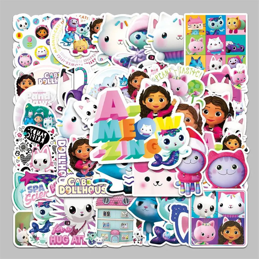 Gabby Dollhouse Birthday Decoration Kit Mix Gabby Birthday Napkins Cups Tablecloth Plates Gabby Cat Balloon Supplies Party Favor